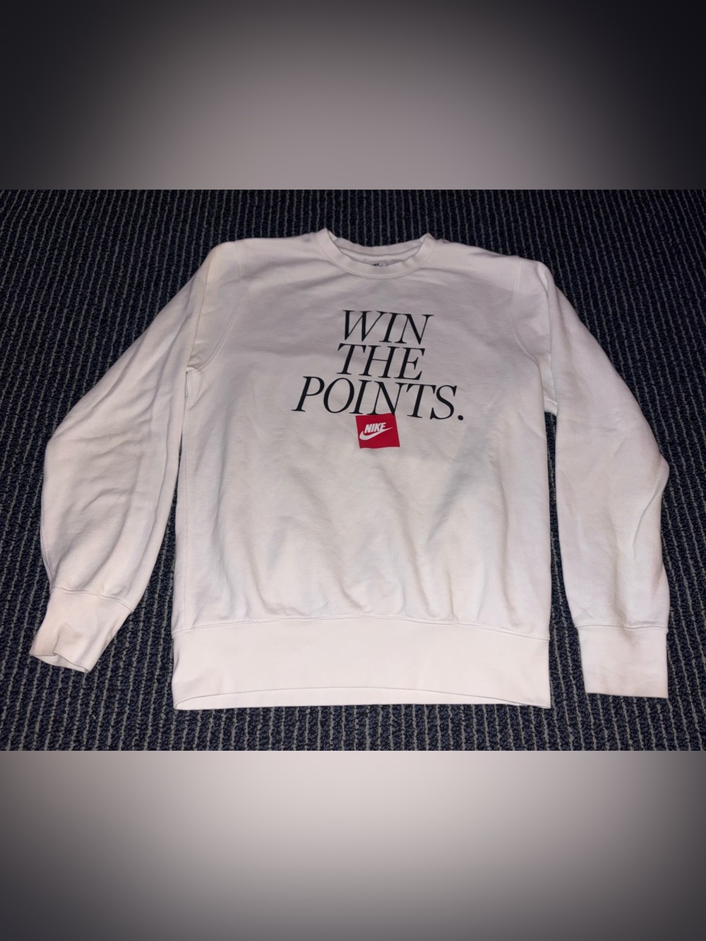 Nike Win The Points Basketball SMALL Crewneck classic Sweatshirt Fresh Clean